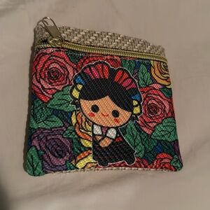 Colorful Floral Coin Purse